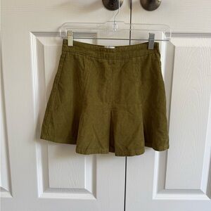 BDG Olive Corduroy Skirt